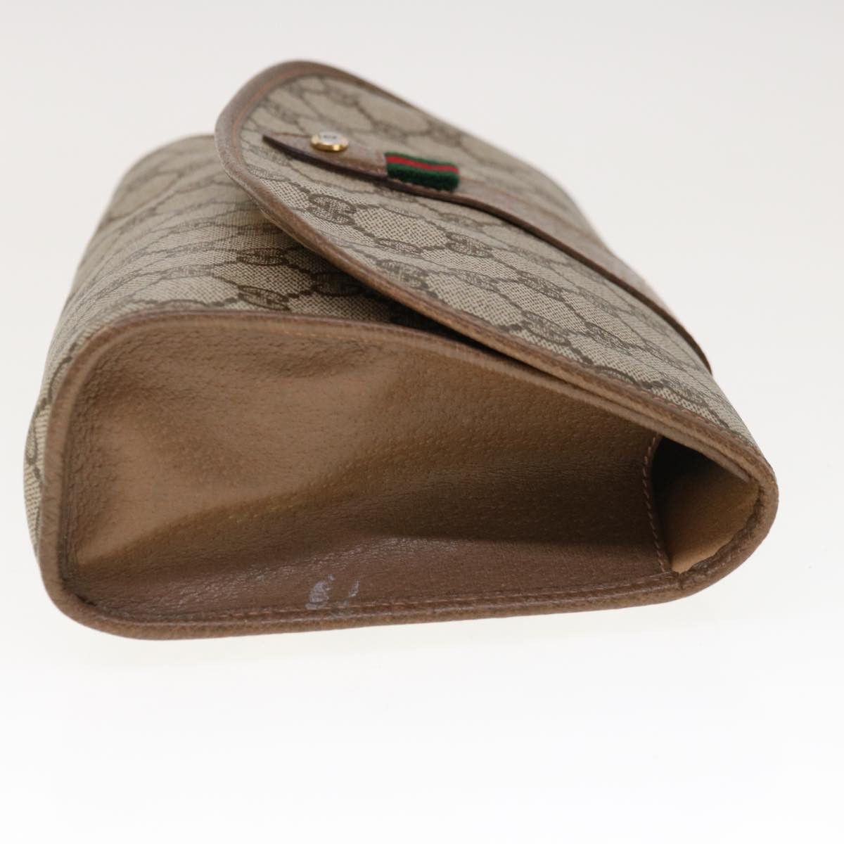 Gucci Gg Supreme Brown Canvas Clutch Bag (Pre-Owned) Size ONE SIZE - 8 Thumbnail
