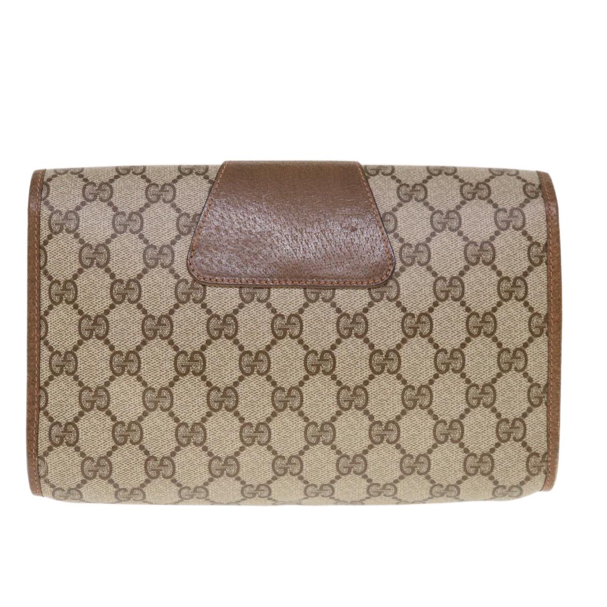Gucci Gg Supreme Brown Canvas Clutch Bag (Pre-Owned) Size ONE SIZE - 2 Thumbnail