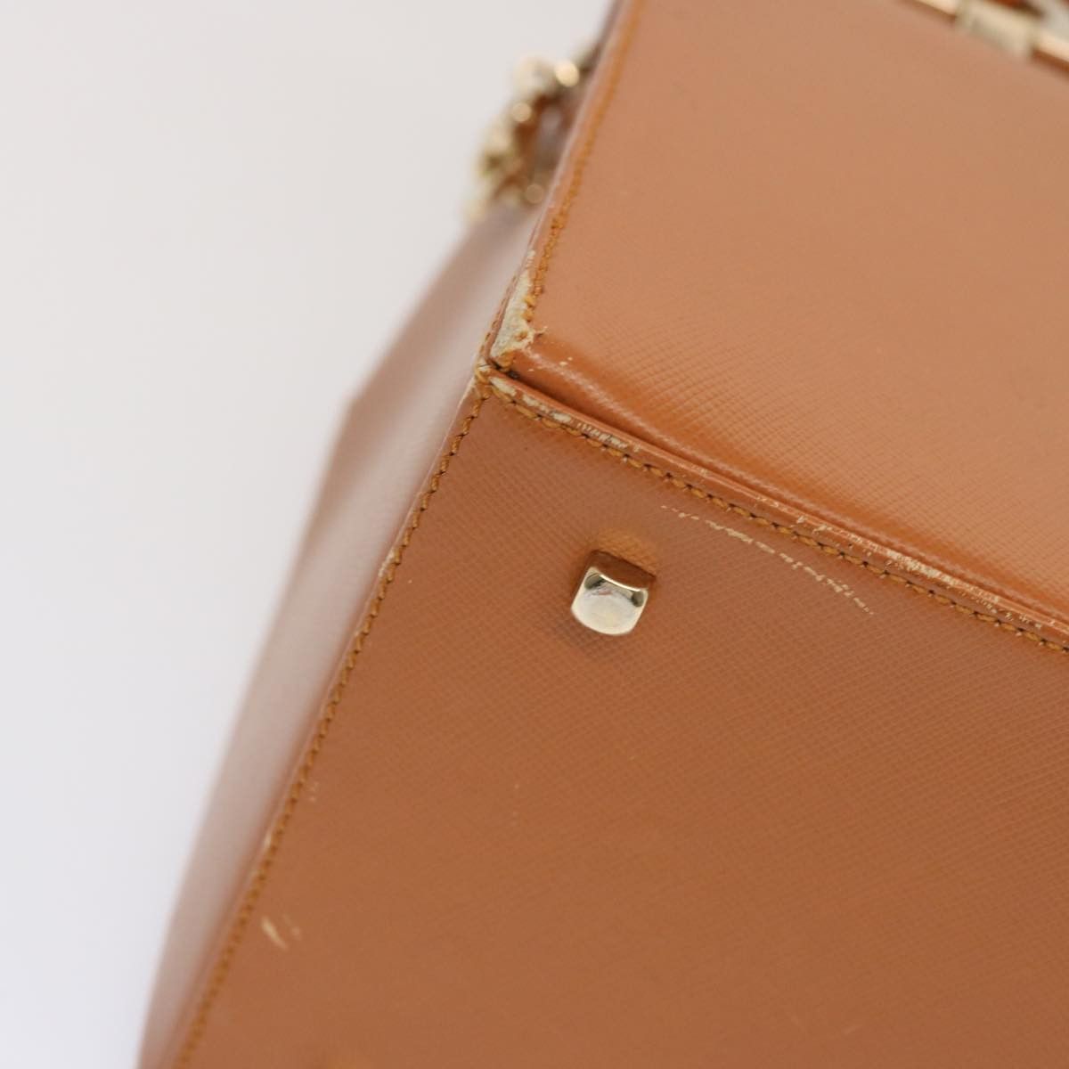Salvatore Ferragamo Gancini Brown Leather Handbag (Pre-Owned) Size ONE SIZE - 15 Thumbnail