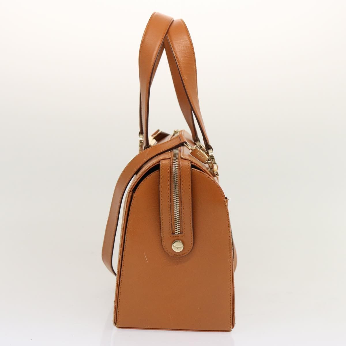 Salvatore Ferragamo Gancini Brown Leather Handbag (Pre-Owned) Size ONE SIZE - 8 Thumbnail