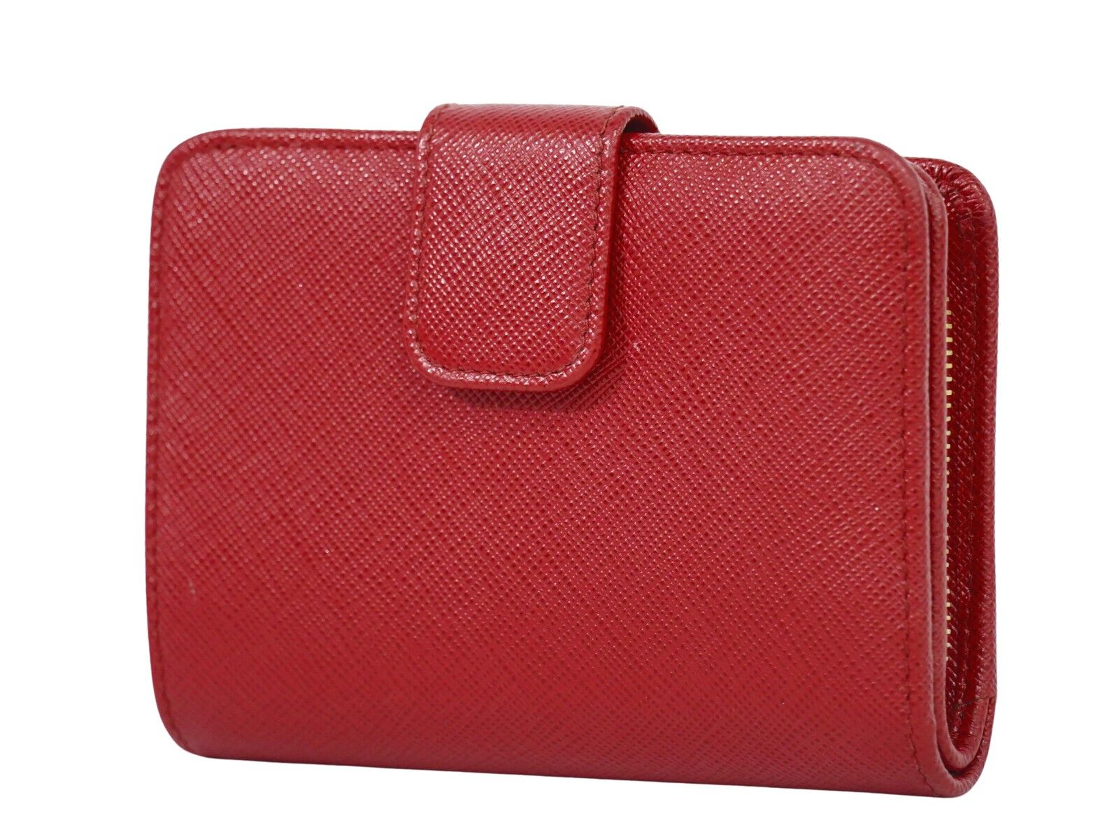 Prada Saffiano Red Leather Wallet (Pre-Owned) Size ONE SIZE - 2 Thumbnail