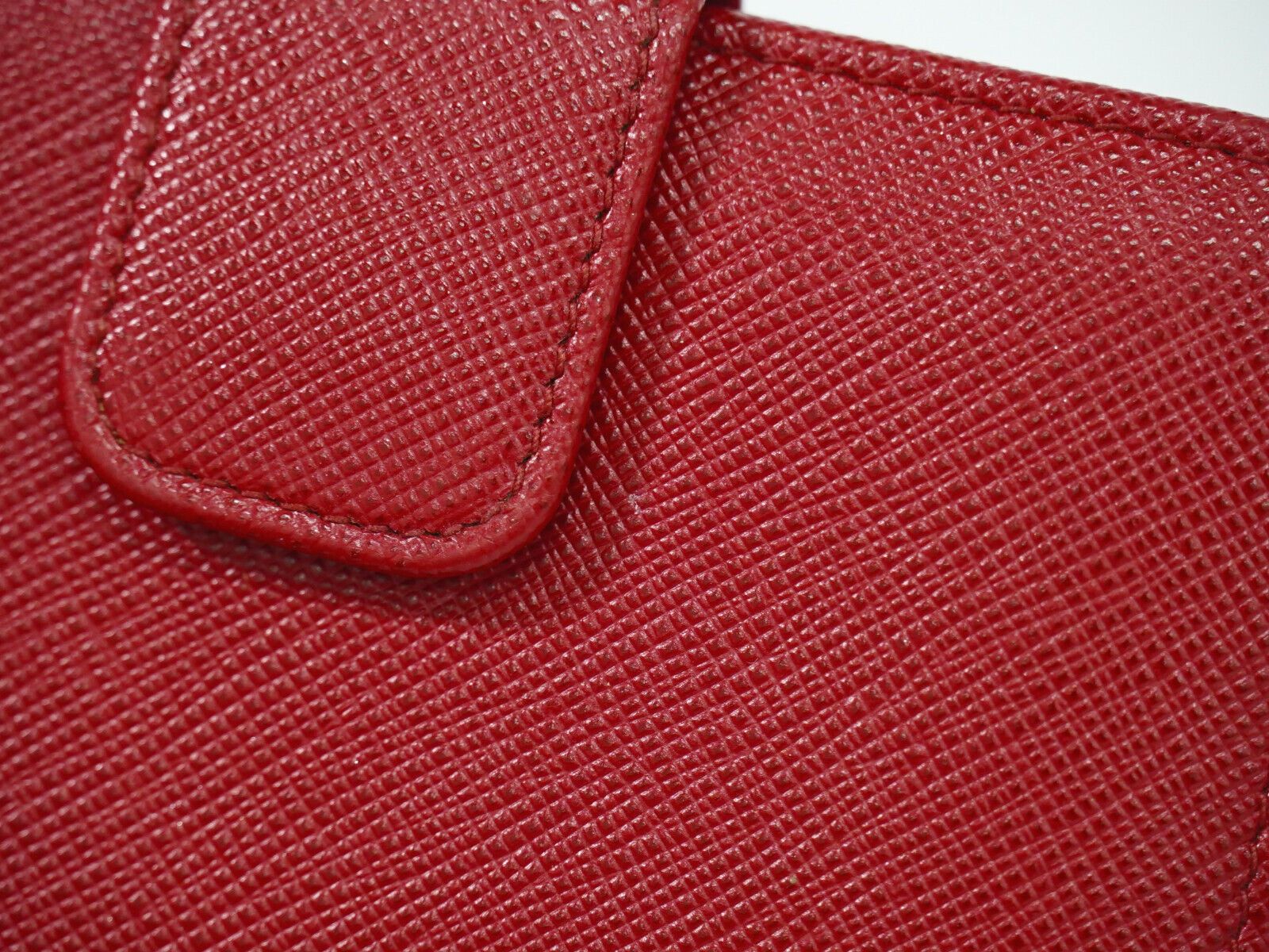 Prada Saffiano Red Leather Wallet (Pre-Owned) Size ONE SIZE - 7 Thumbnail