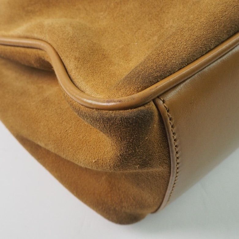 Gucci Camel Suede Handbag (Pre-Owned) Size ONE SIZE - 4 Thumbnail