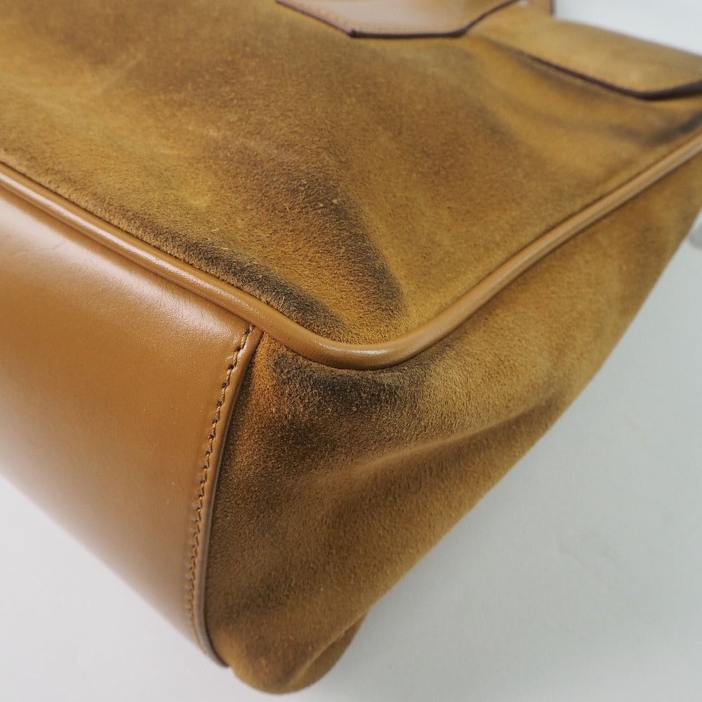 Gucci Camel Suede Handbag (Pre-Owned) Size ONE SIZE - 3 Thumbnail