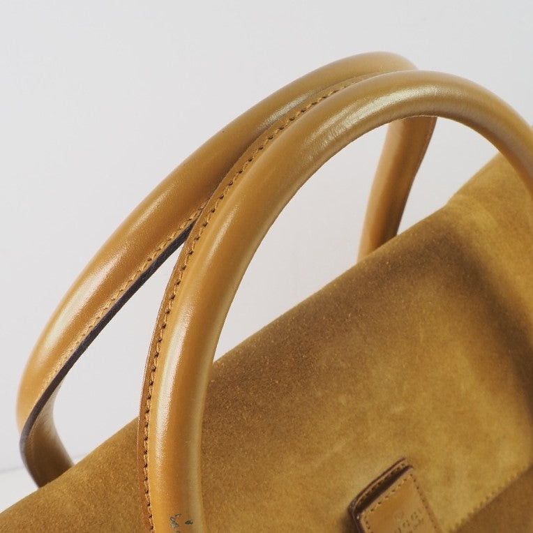 Gucci Camel Suede Handbag (Pre-Owned) Size ONE SIZE - 7 Thumbnail