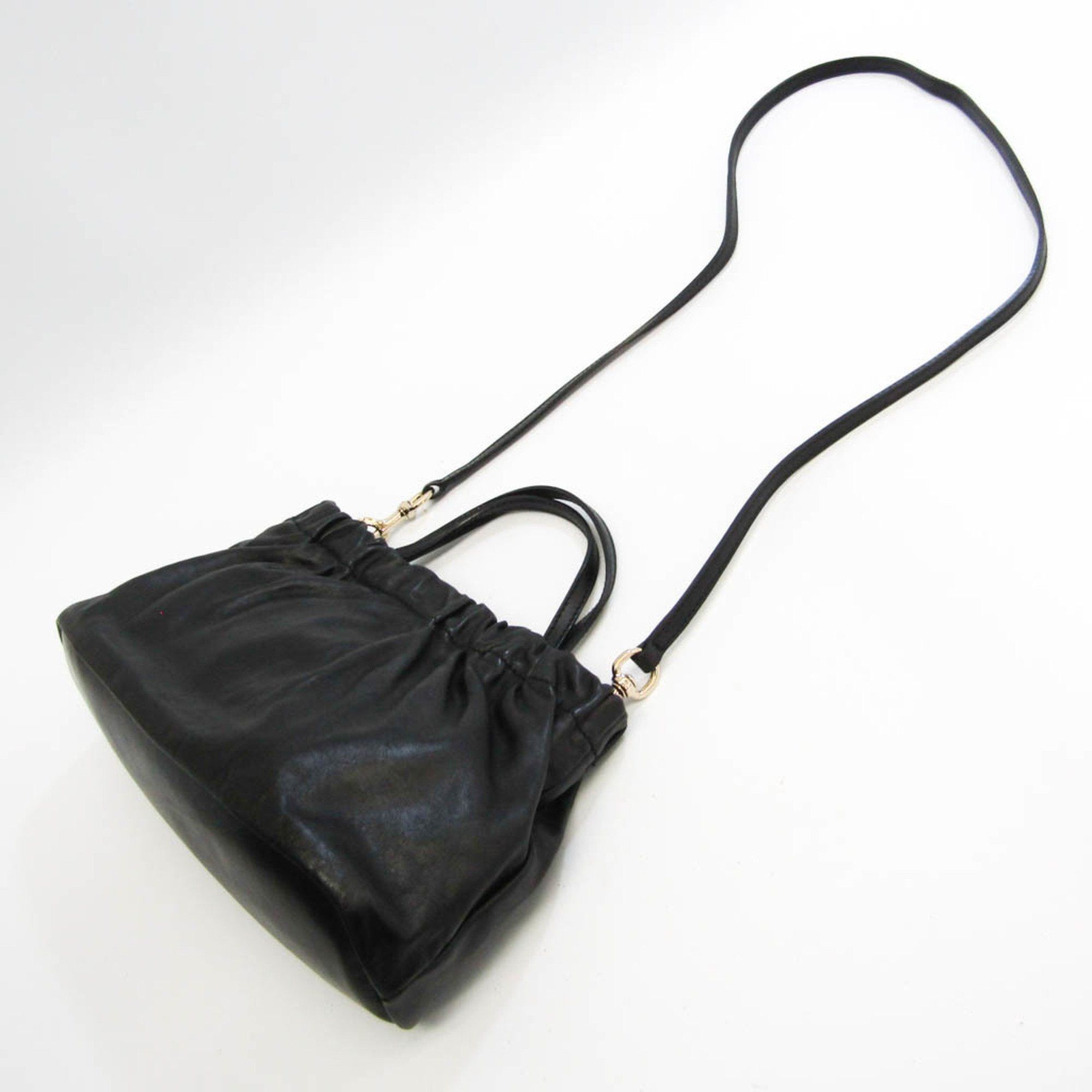 Gucci Heart Black Leather Handbag (Pre-Owned) Size ONE SIZE - 5 Thumbnail