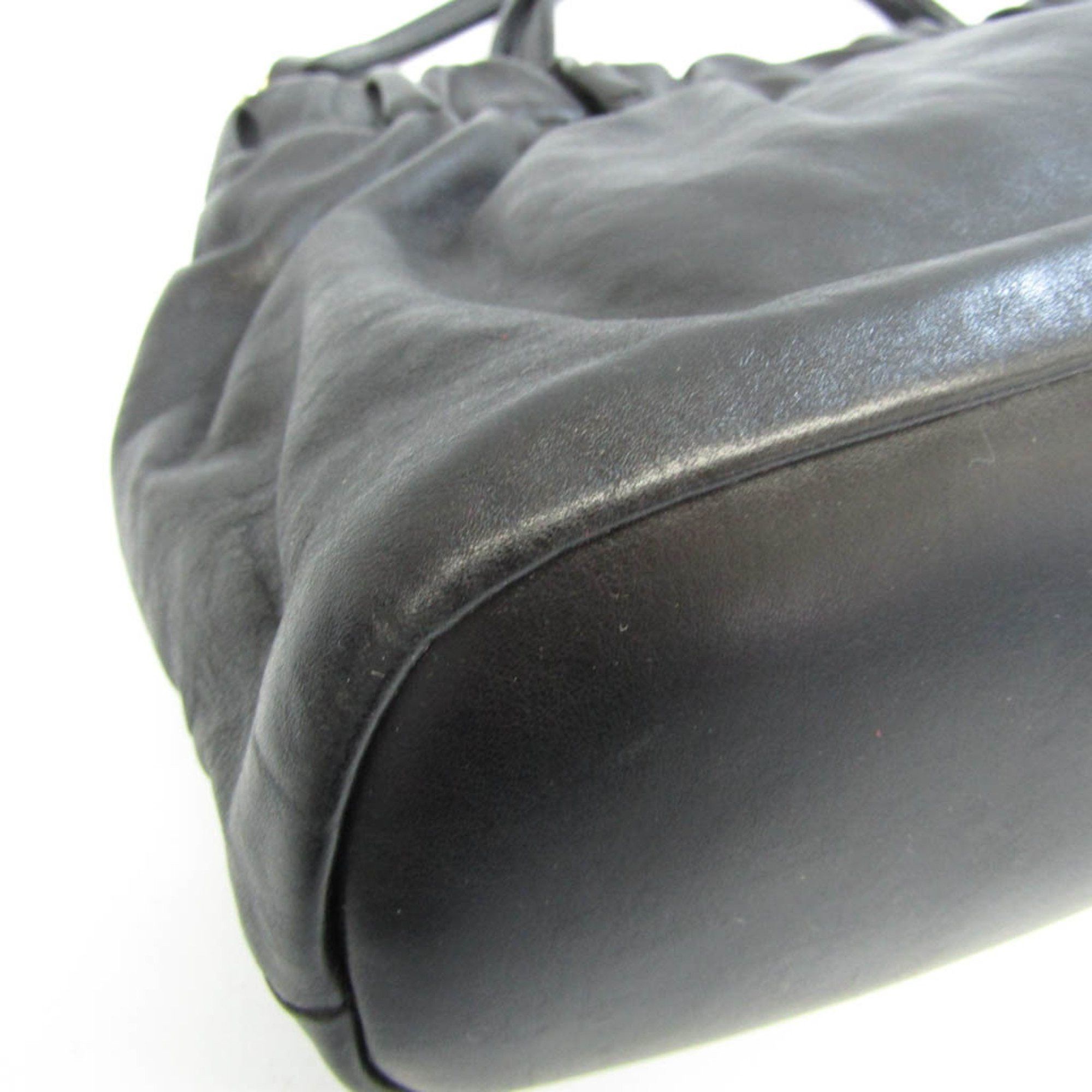 Gucci Heart Black Leather Handbag (Pre-Owned) Size ONE SIZE - 3 Thumbnail