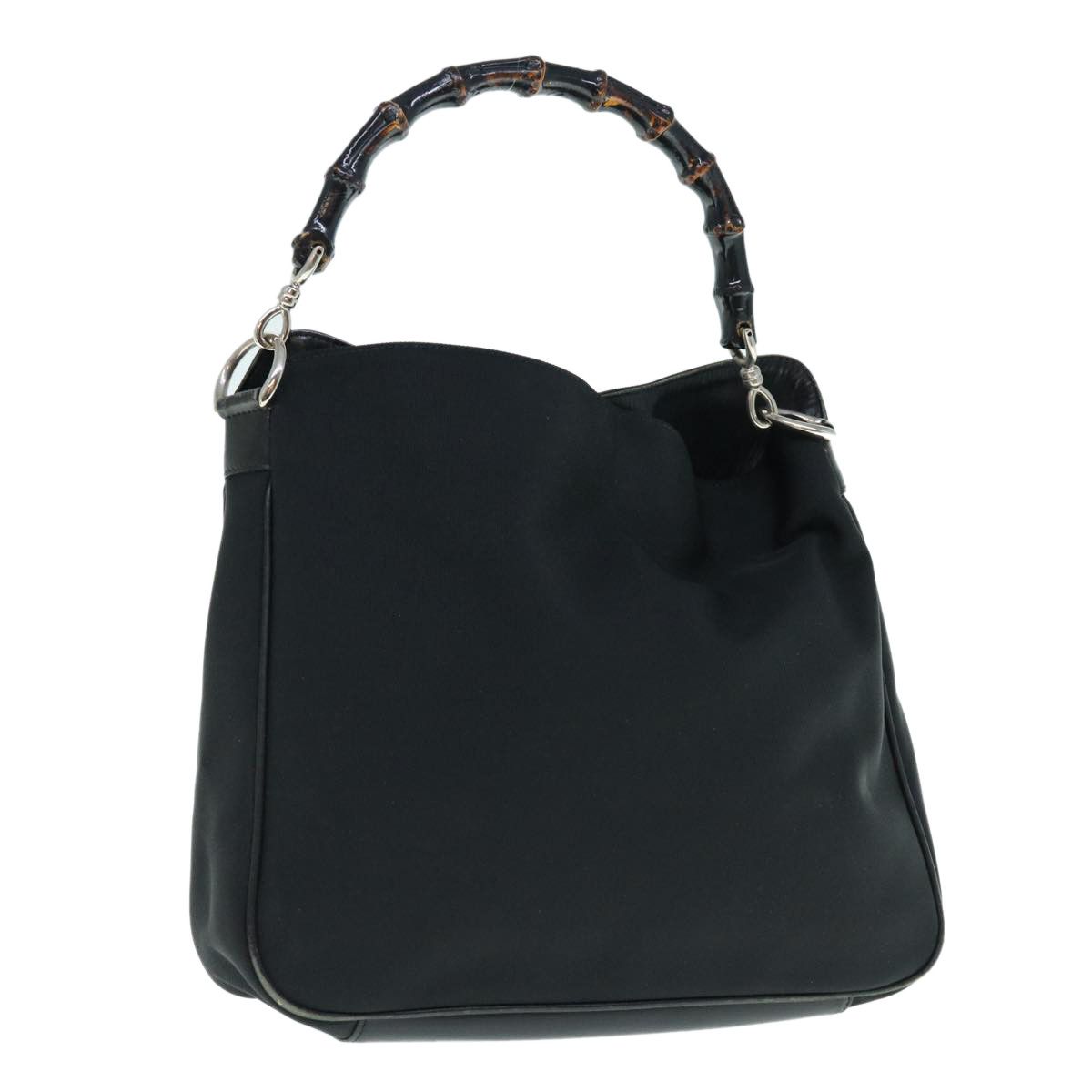 Gucci Bamboo Black Synthetic Shoulder Bag (Pre-Owned) Size ONE SIZE - 15 Thumbnail