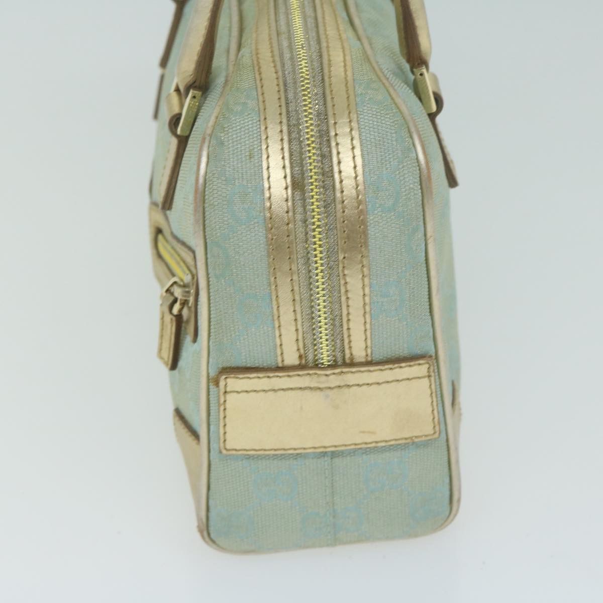 Gucci Gg Canvas Blue Canvas Handbag (Pre-Owned) Size ONE SIZE - 10 Thumbnail