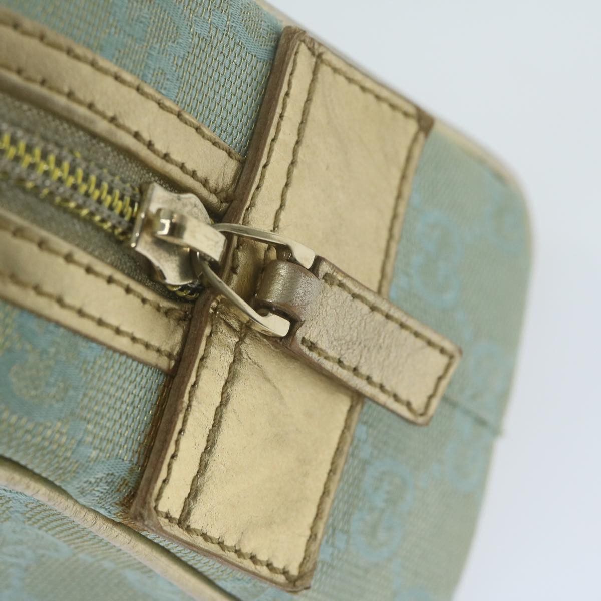 Gucci Gg Canvas Blue Canvas Handbag (Pre-Owned) Size ONE SIZE - 17 Thumbnail