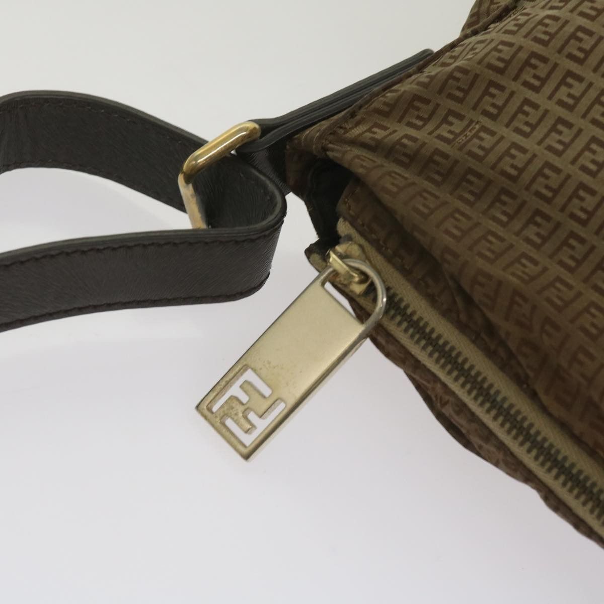 Fendi Zucchino Brown Canvas Shoulder Bag (Pre-Owned) Size ONE SIZE - 17 Thumbnail