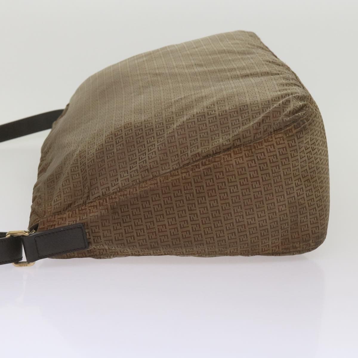 Fendi Zucchino Brown Canvas Shoulder Bag (Pre-Owned) Size ONE SIZE - 9 Thumbnail