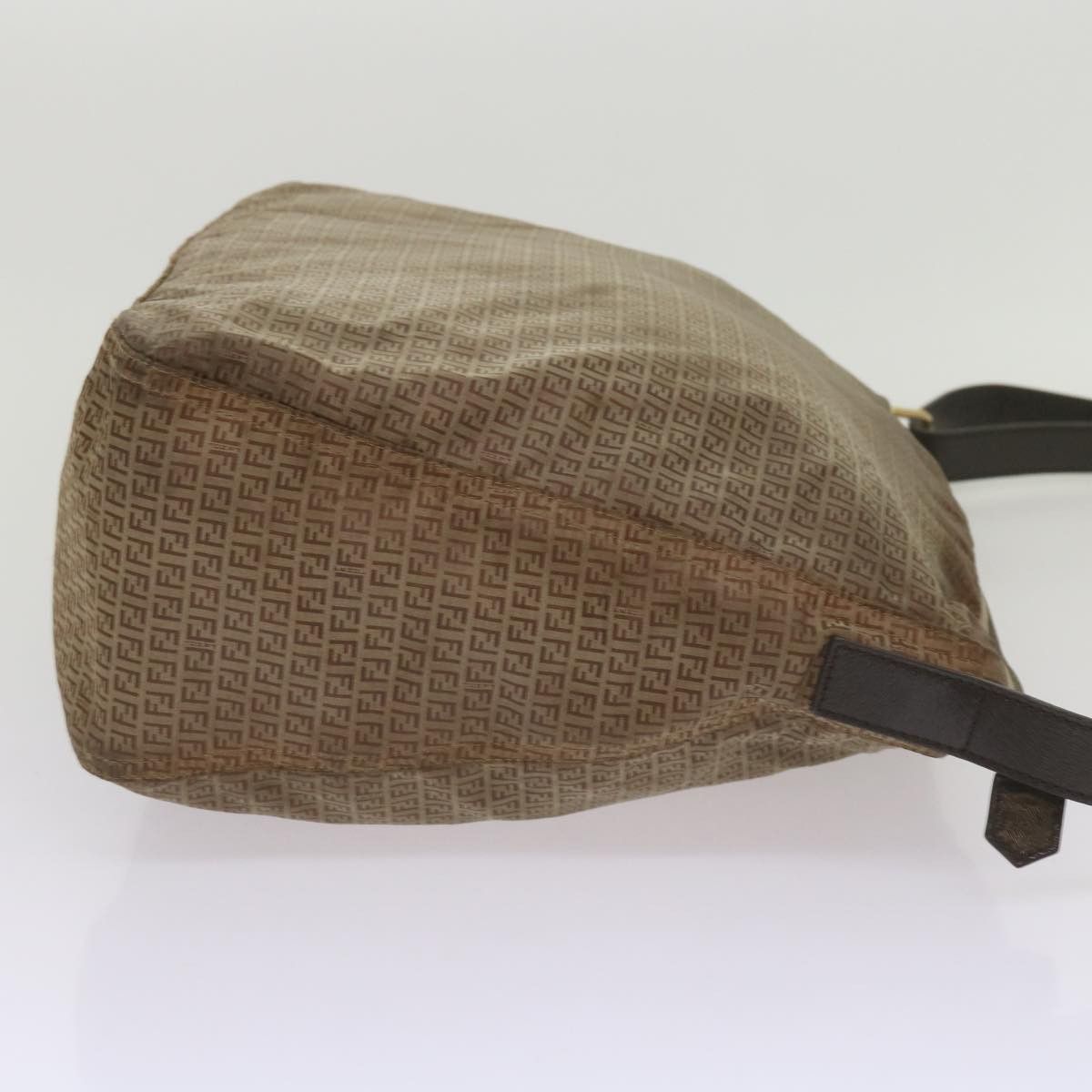 Fendi Zucchino Brown Canvas Shoulder Bag (Pre-Owned) Size ONE SIZE - 10 Thumbnail