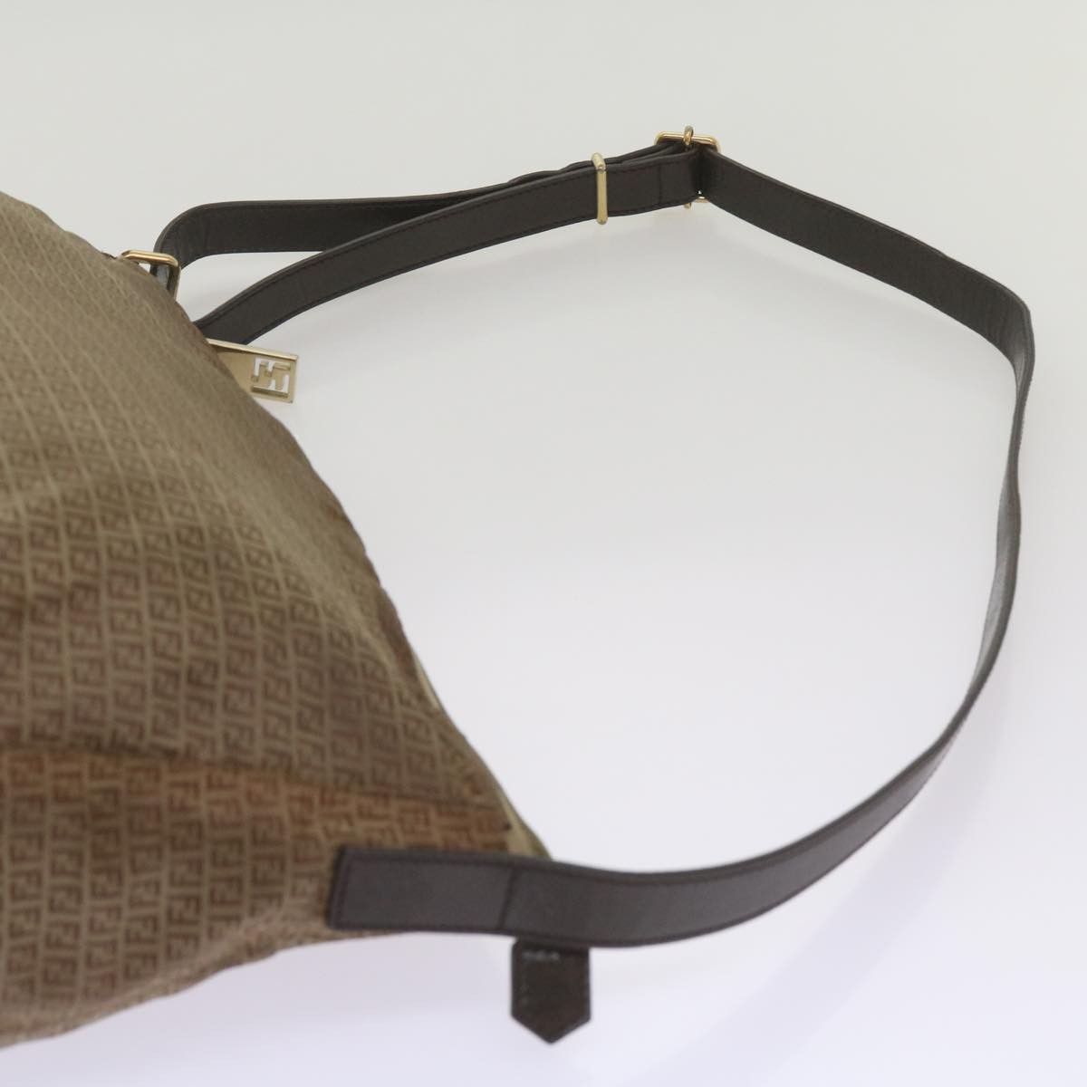 Fendi Zucchino Brown Canvas Shoulder Bag (Pre-Owned) Size ONE SIZE - 12 Thumbnail