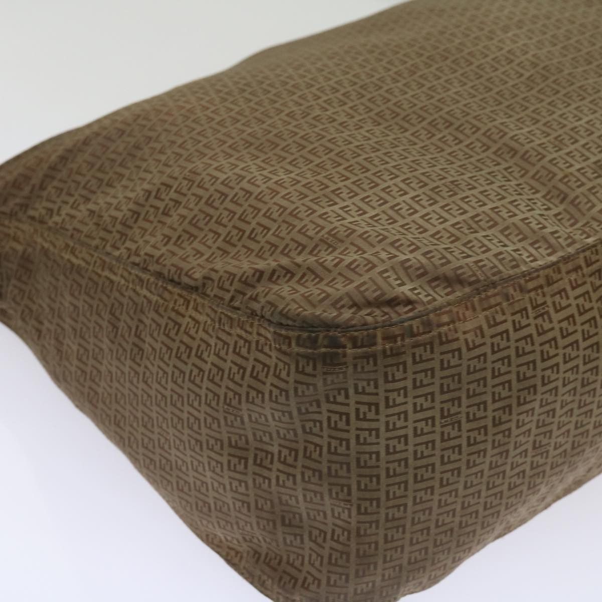 Fendi Zucchino Brown Canvas Shoulder Bag (Pre-Owned) Size ONE SIZE - 14 Thumbnail