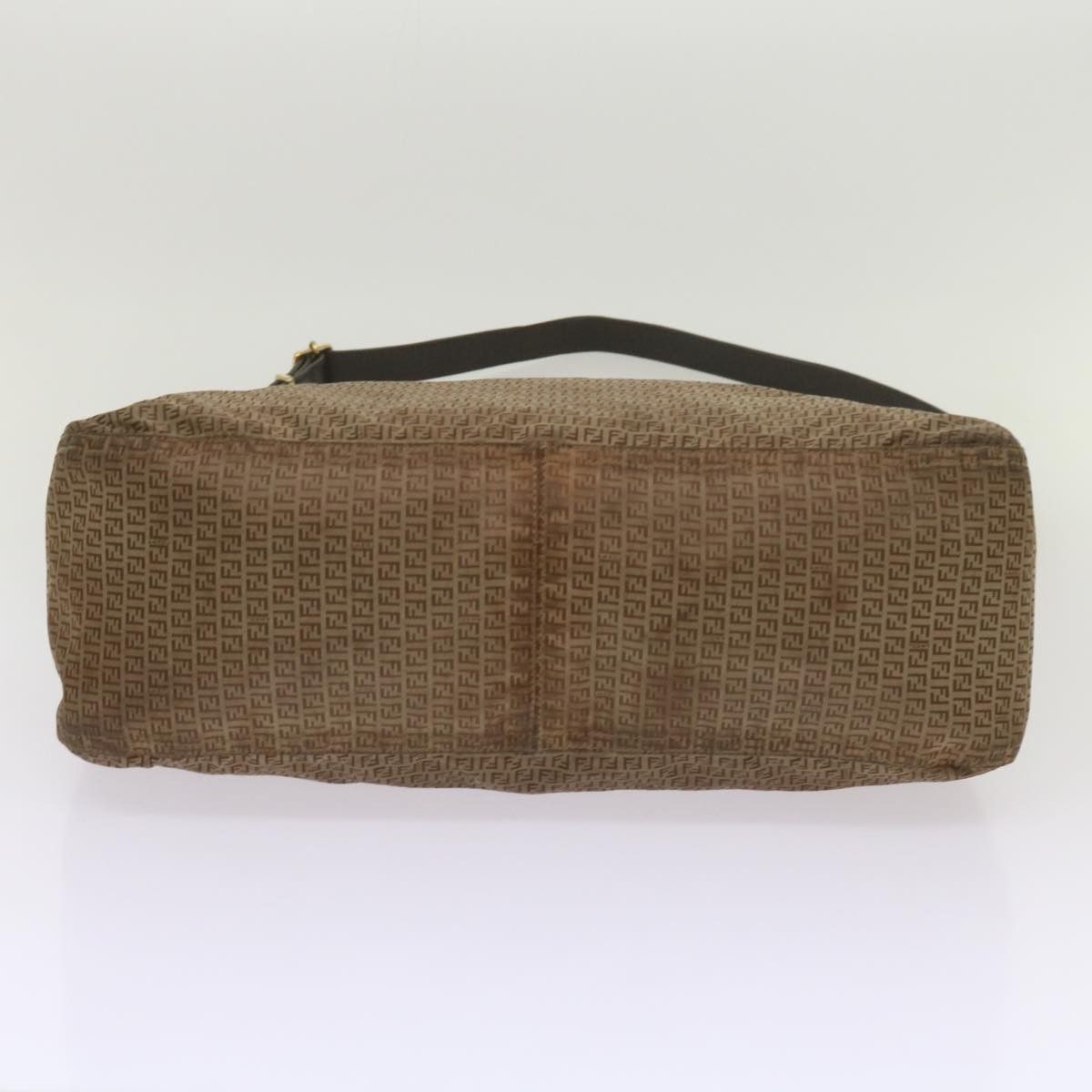 Fendi Zucchino Brown Canvas Shoulder Bag (Pre-Owned) Size ONE SIZE - 3 Thumbnail