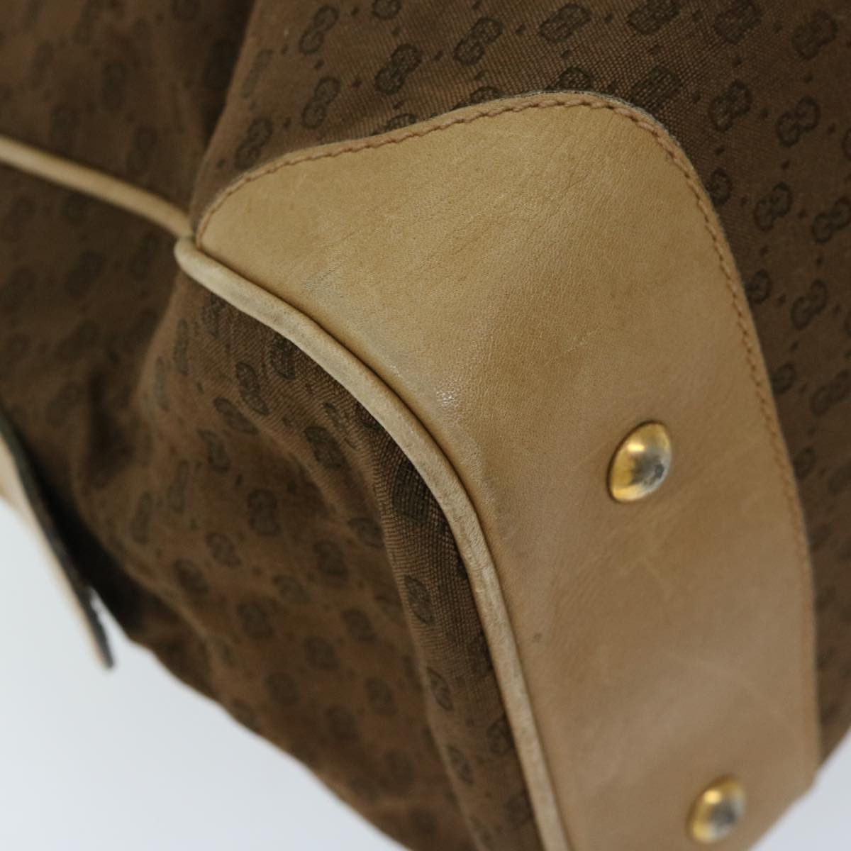 Gucci Micro Small Gg Canvas Brown Canvas Handbag (Pre-Owned) Size ONE SIZE - 15 Thumbnail