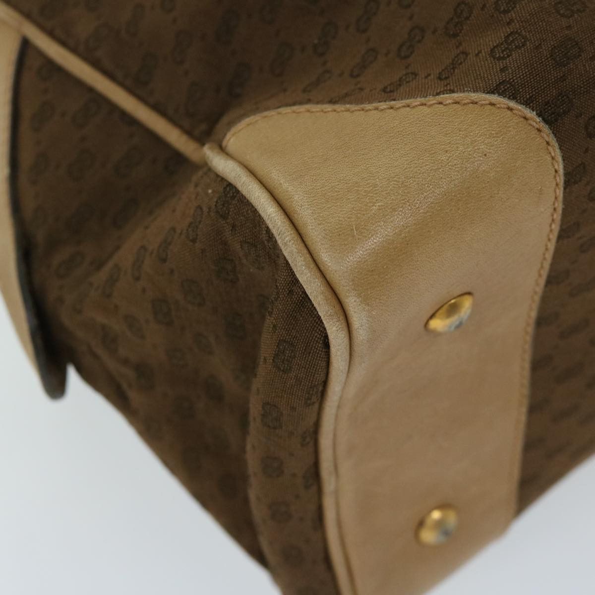 Gucci Micro Small Gg Canvas Brown Canvas Handbag (Pre-Owned) Size ONE SIZE - 13 Thumbnail