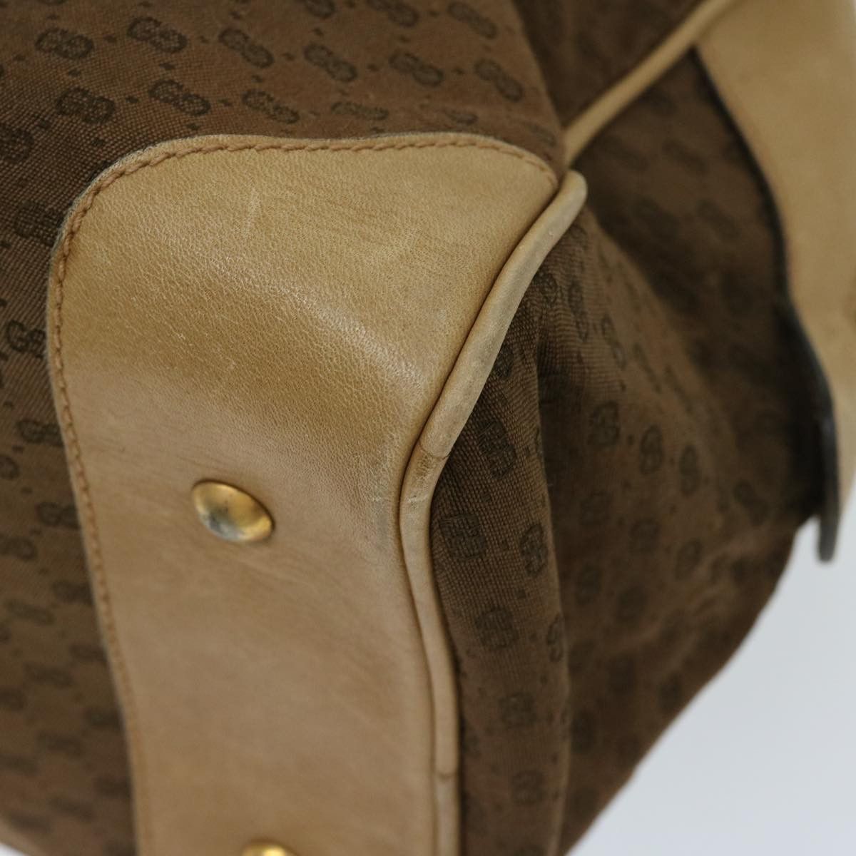 Gucci Micro Small Gg Canvas Brown Canvas Handbag (Pre-Owned) Size ONE SIZE - 14 Thumbnail