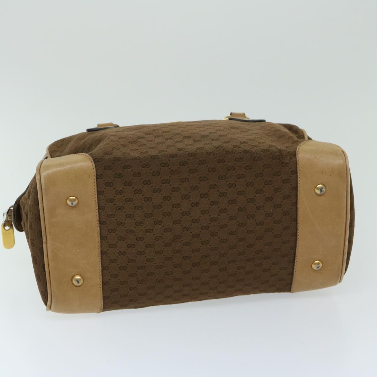 Gucci Micro Small Gg Canvas Brown Canvas Handbag (Pre-Owned) Size ONE SIZE - 3 Thumbnail