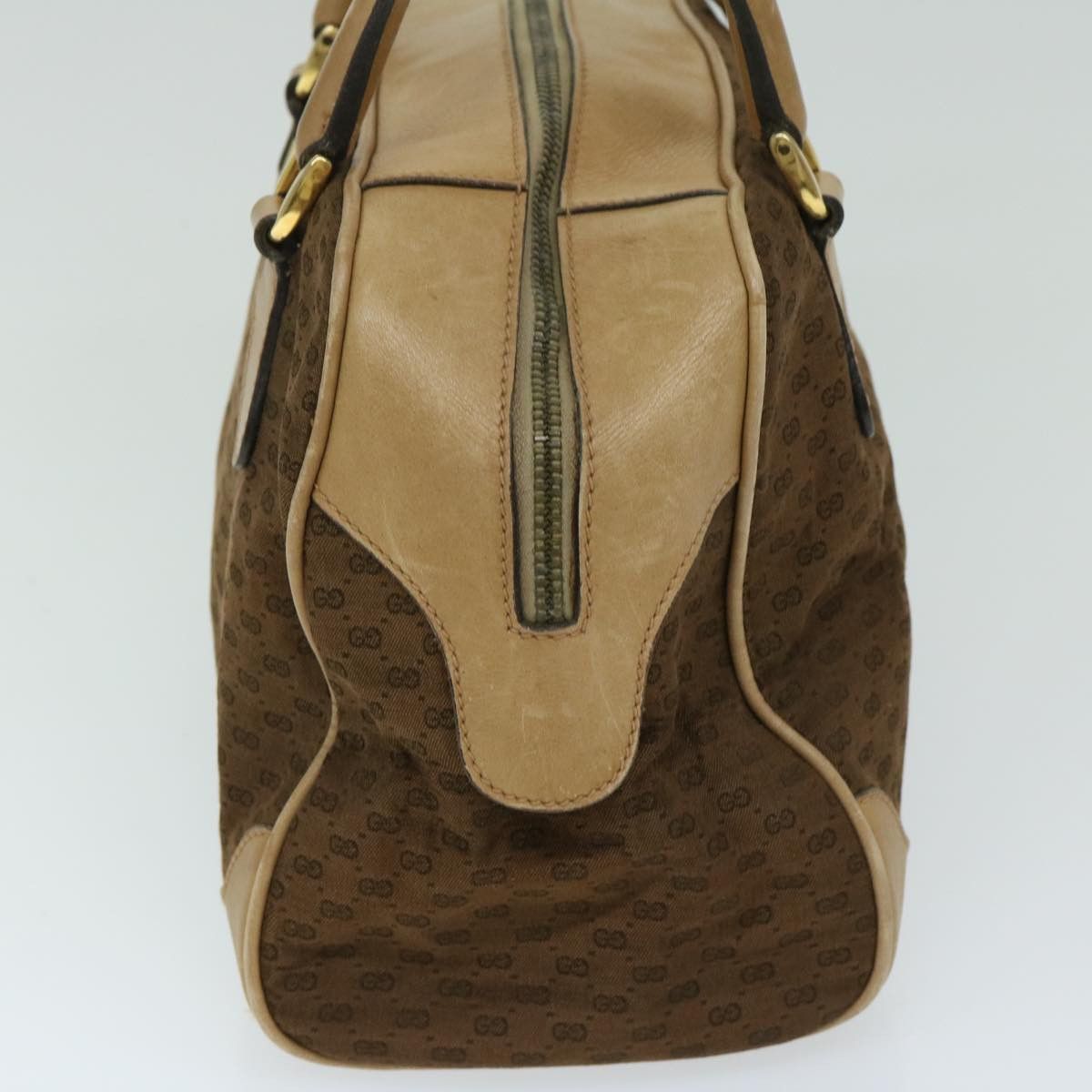 Gucci Micro Small Gg Canvas Brown Canvas Handbag (Pre-Owned) Size ONE SIZE - 10 Thumbnail