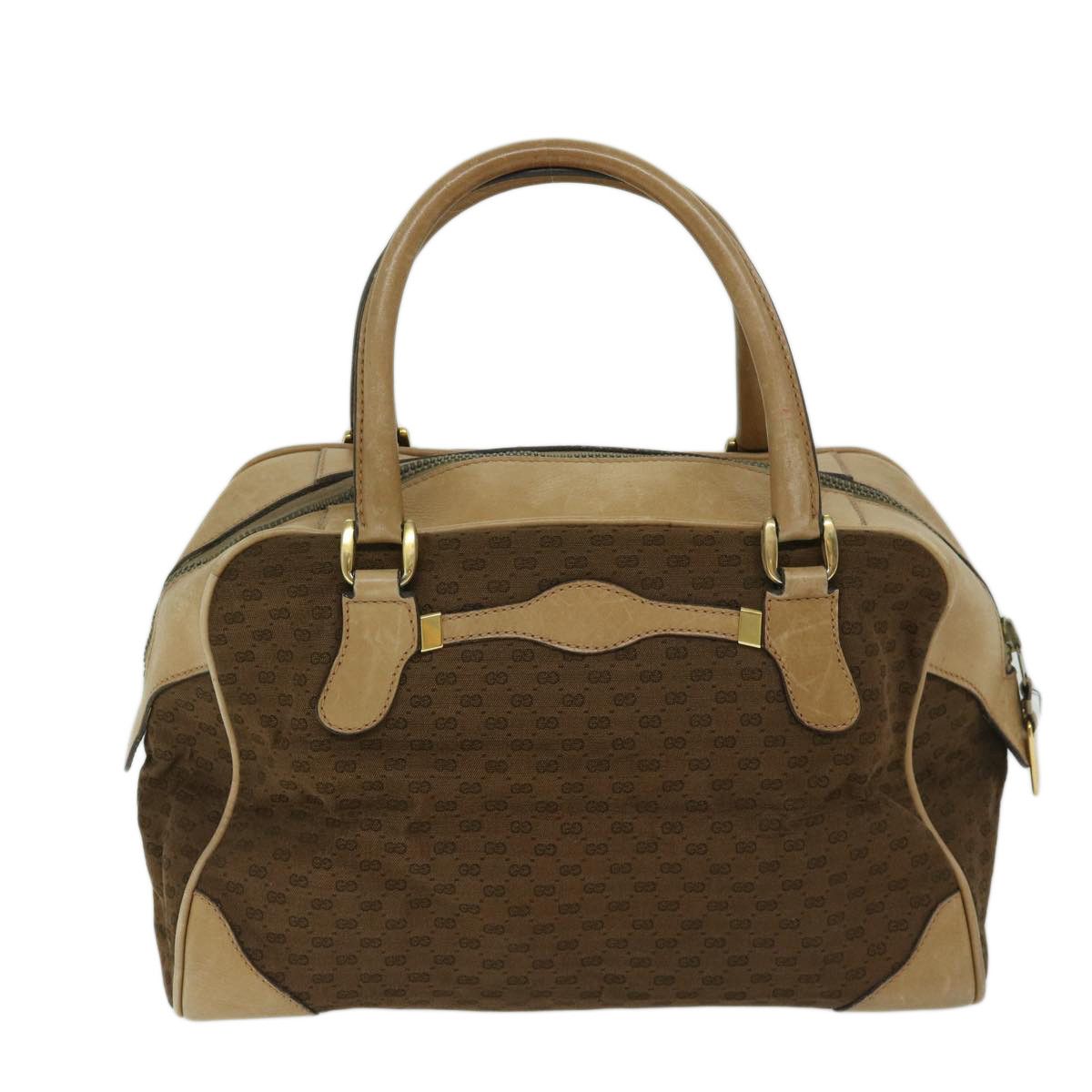 Gucci Micro Small Gg Canvas Brown Canvas Handbag (Pre-Owned) Size ONE SIZE - 2 Thumbnail