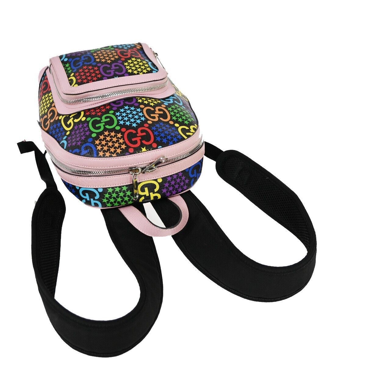Gucci Psychedelic Multicolour Canvas Backpack Bag (Pre-Owned) Size ONE SIZE - 4 Thumbnail