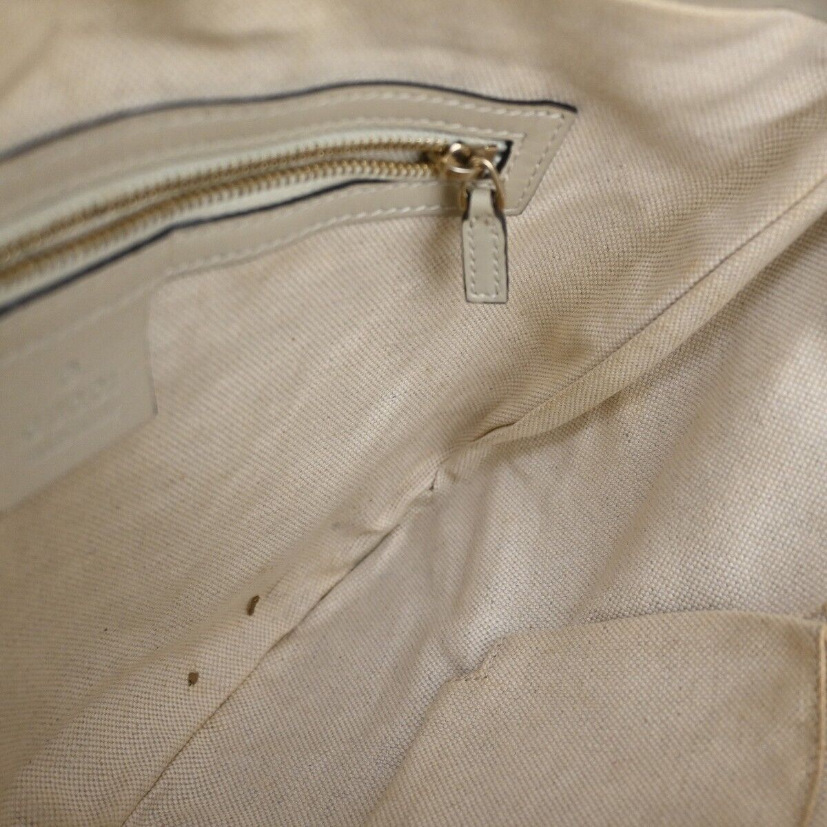 Gucci Gg Canvas Beige Canvas Shoulder Bag (Pre-Owned) Size ONE SIZE - 9 Thumbnail