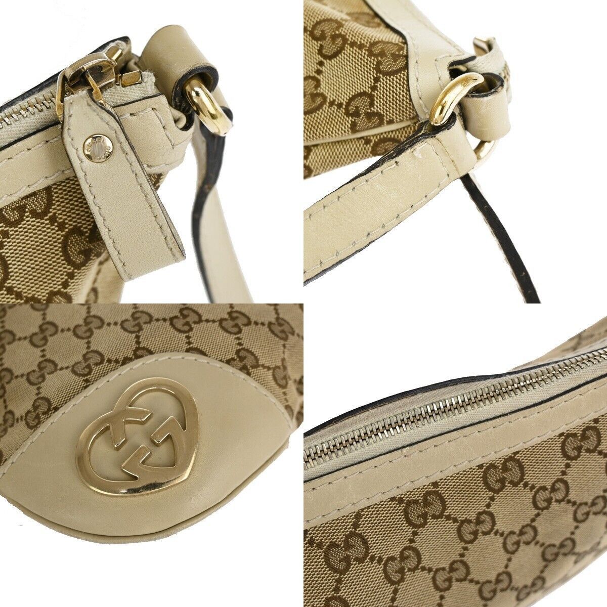 Gucci Gg Canvas Beige Canvas Shoulder Bag (Pre-Owned) Size ONE SIZE - 8 Thumbnail
