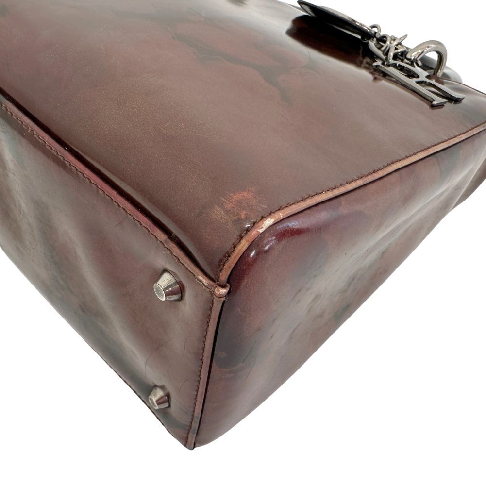 Dior Lady Brown Leather Handbag (Pre-Owned) Size ONE SIZE - 7 Thumbnail