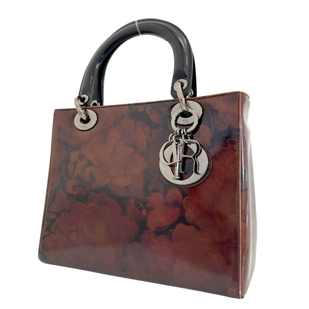Dior Lady Brown Leather Handbag (Pre-Owned) Size ONE SIZE - 3 Thumbnail