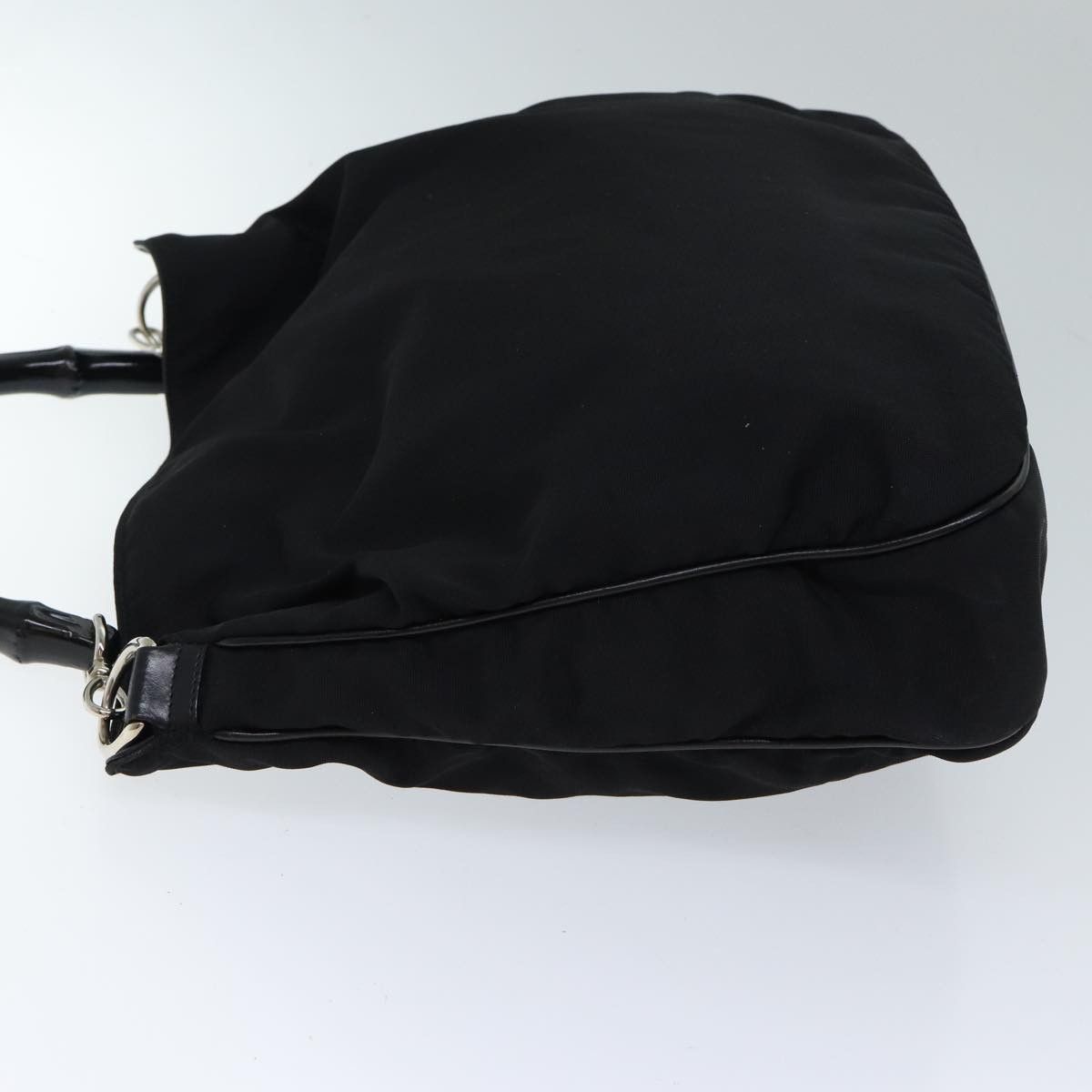 Gucci Bamboo Black Synthetic Shoulder Bag (Pre-Owned) Size ONE SIZE - 10 Thumbnail