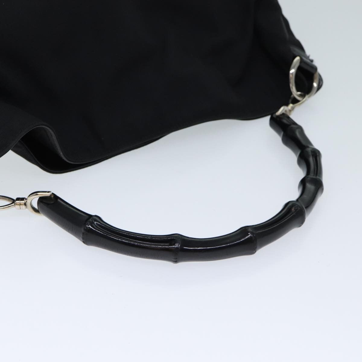 Gucci Bamboo Black Synthetic Shoulder Bag (Pre-Owned) Size ONE SIZE - 14 Thumbnail