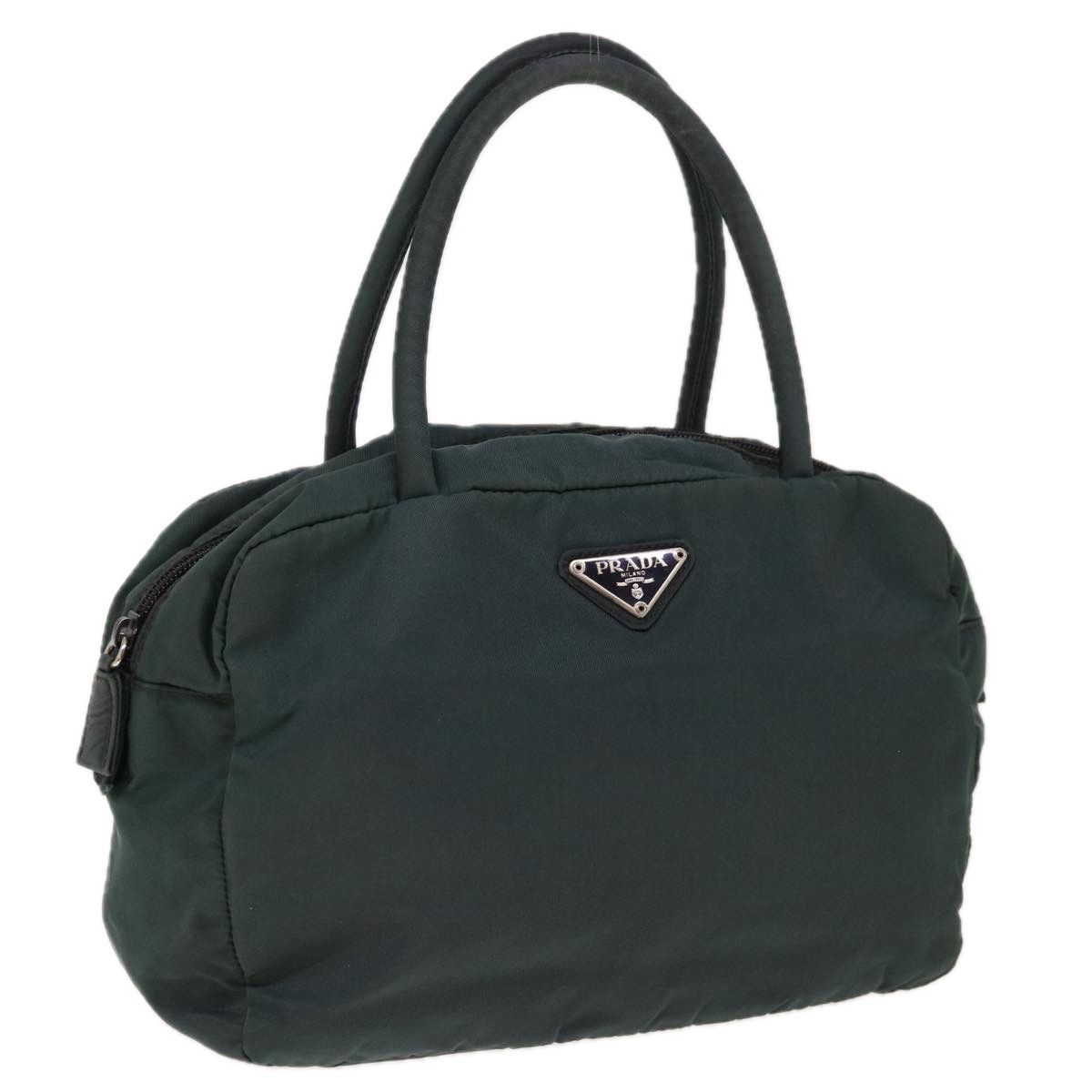 Prada Tessuto Green Synthetic Handbag (Pre-Owned) Size ONE SIZE - 16 Thumbnail