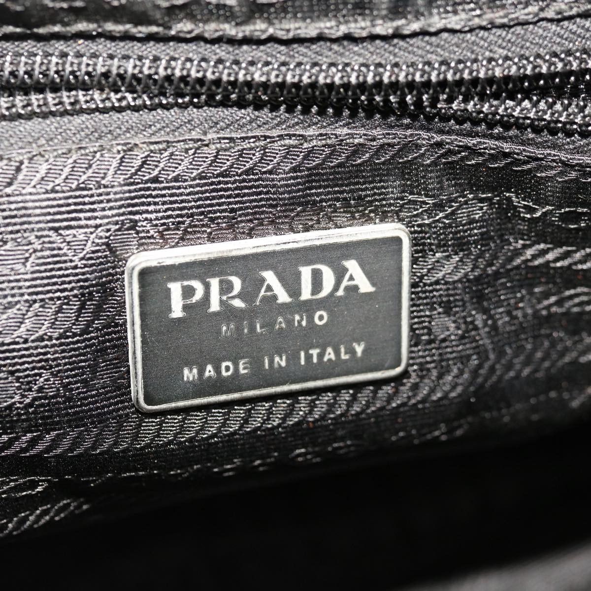 Prada Tessuto Green Synthetic Handbag (Pre-Owned) Size ONE SIZE - 8 Thumbnail
