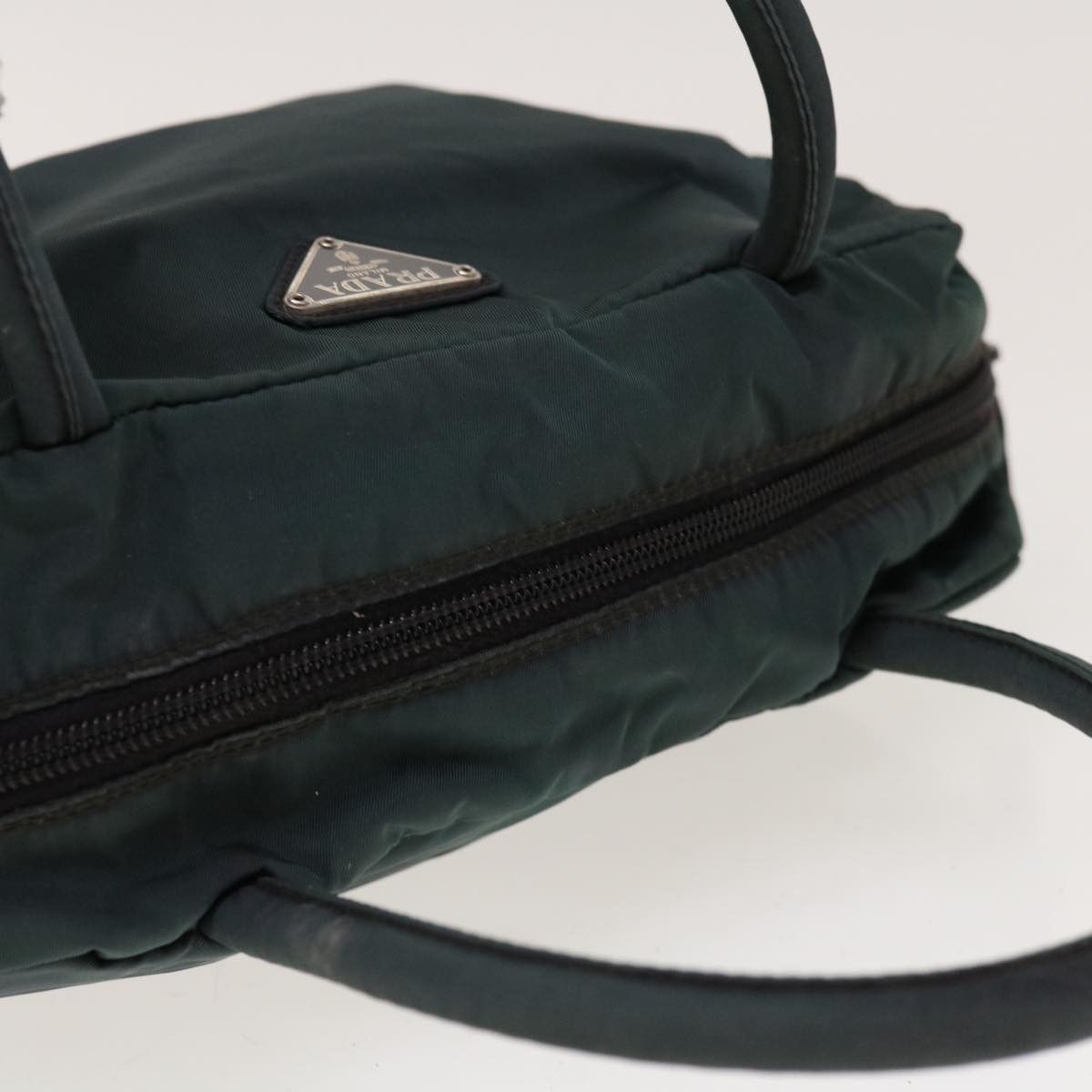 Prada Tessuto Green Synthetic Handbag (Pre-Owned) Size ONE SIZE - 4 Thumbnail