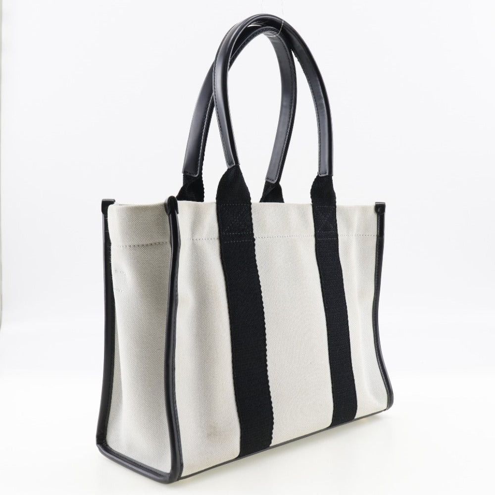 Balenciaga Navy White Canvas Handbag (Pre-Owned) Size ONE SIZE - 2 Thumbnail