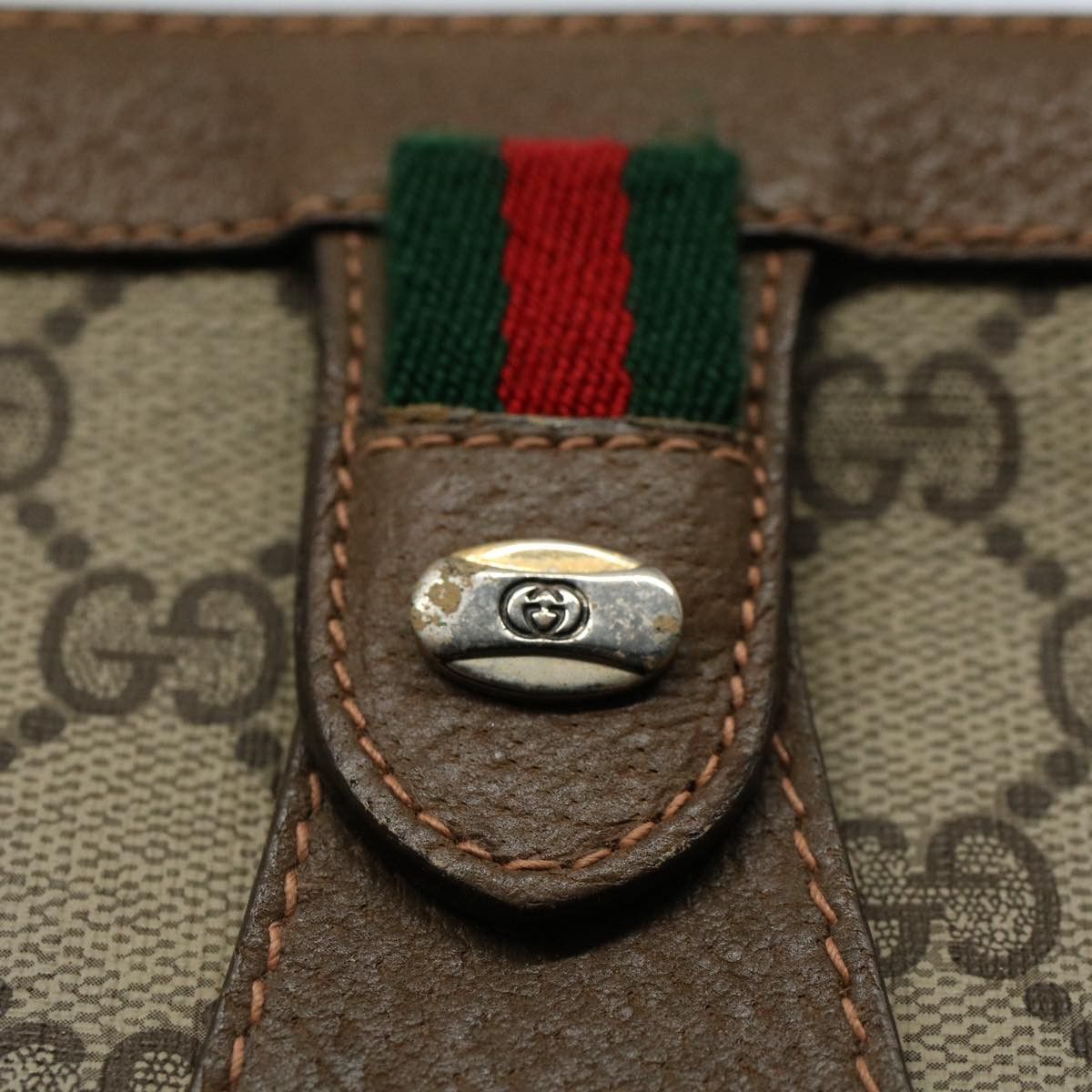 Gucci Gg Canvas Beige Canvas Clutch Bag (Pre-Owned) Size ONE SIZE - 15 Thumbnail