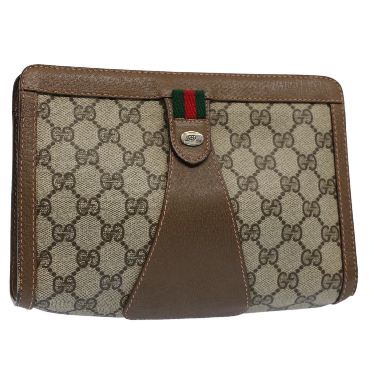 Gucci Gg Canvas Beige Canvas Clutch Bag (Pre-Owned) Size ONE SIZE - 8 Thumbnail