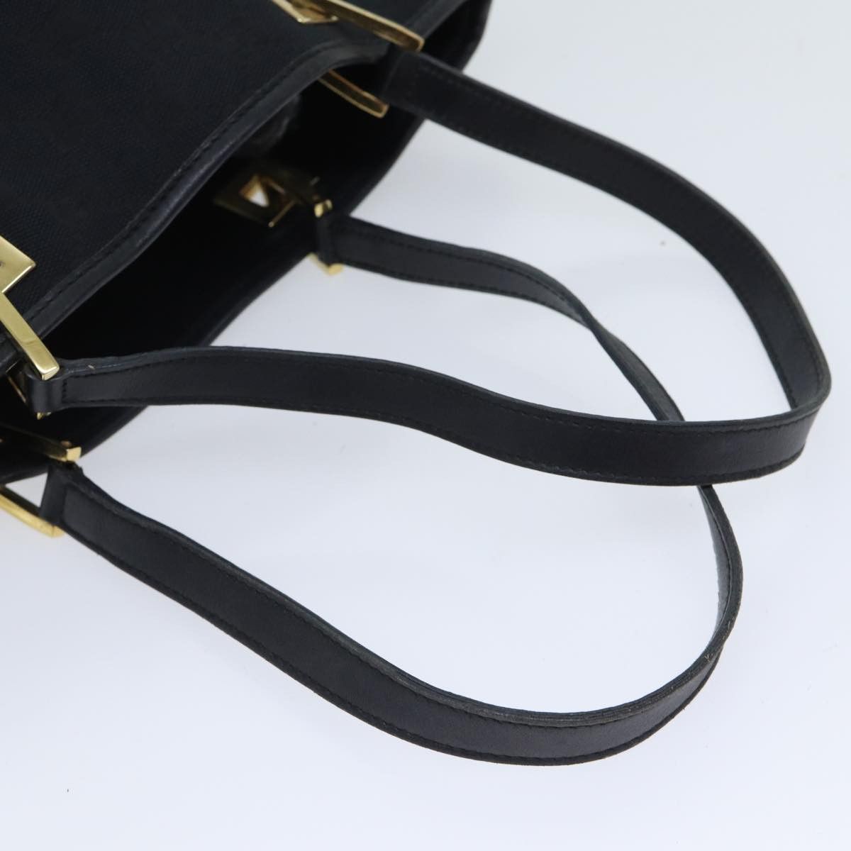 Gucci Gg Canvas Black Canvas Tote Bag (Pre-Owned) Size ONE SIZE - 12 Thumbnail