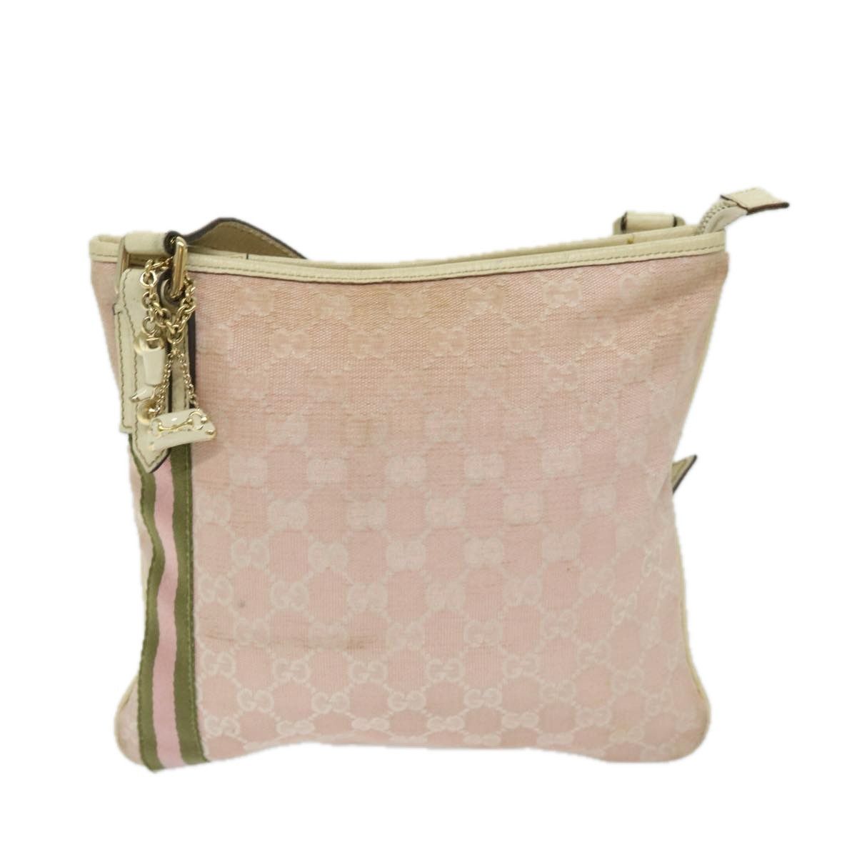 Gucci Pink Canvas Shoulder Bag (Pre-Owned) Size ONE SIZE - 9 Thumbnail