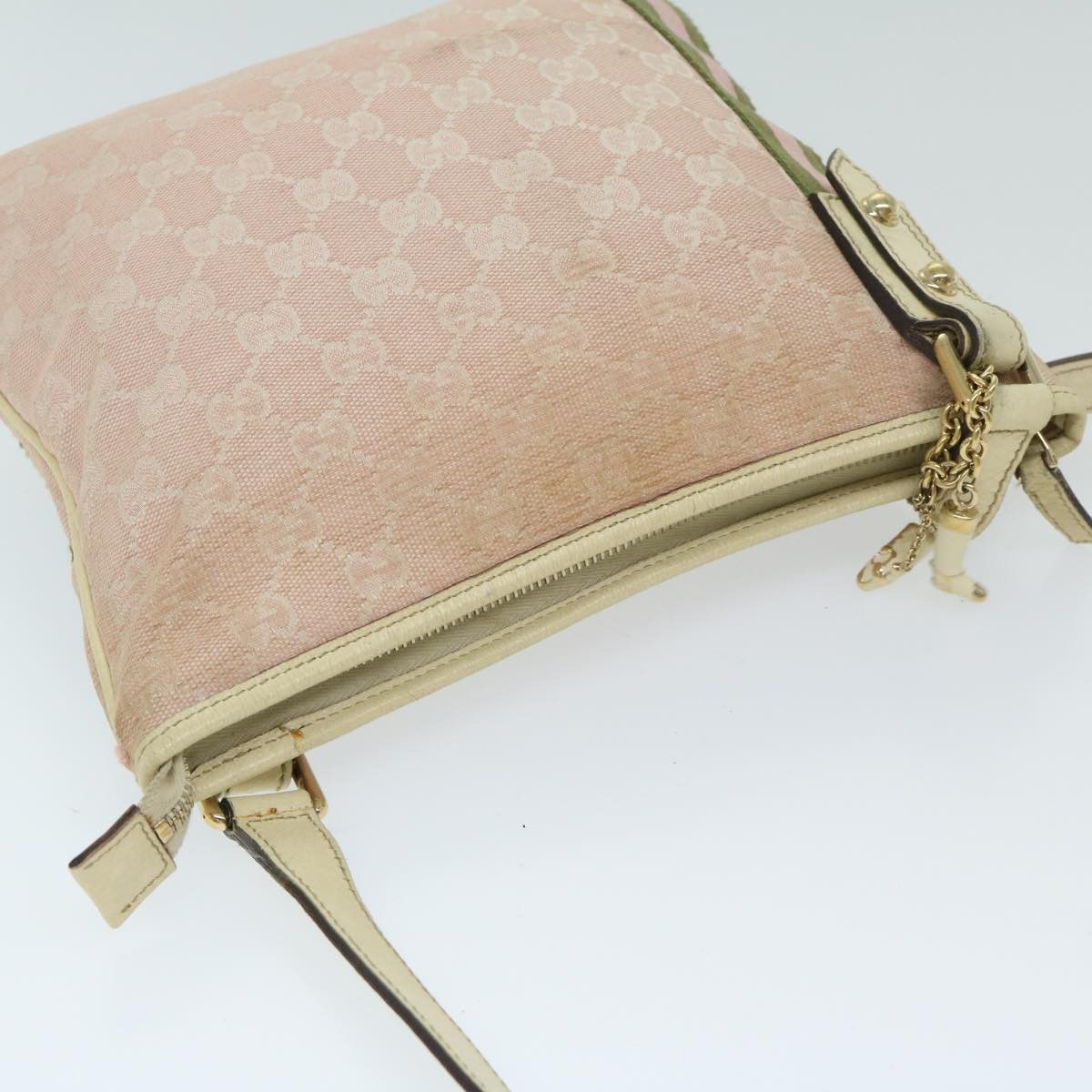 Gucci Pink Canvas Shoulder Bag (Pre-Owned) Size ONE SIZE - 4 Thumbnail