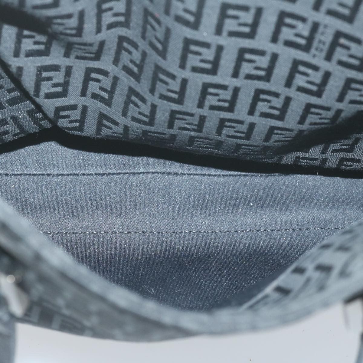 Fendi Zucchino Black Synthetic Handbag (Pre-Owned) Size ONE SIZE - 18 Thumbnail