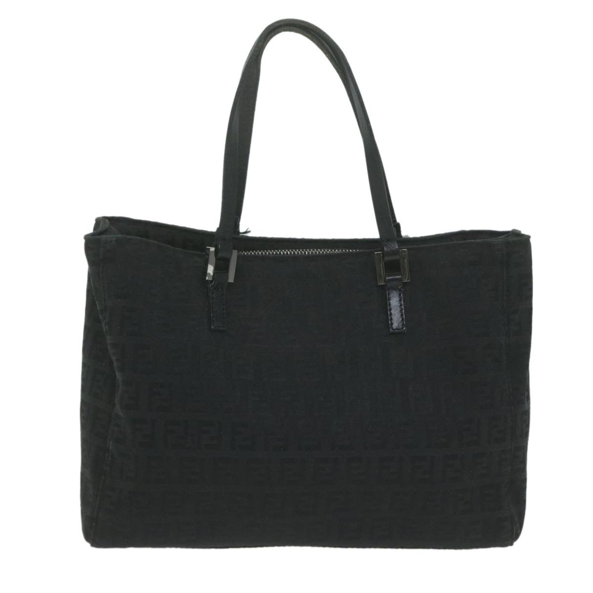 Fendi Zucchino Black Synthetic Handbag (Pre-Owned) Size ONE SIZE - 19 Thumbnail