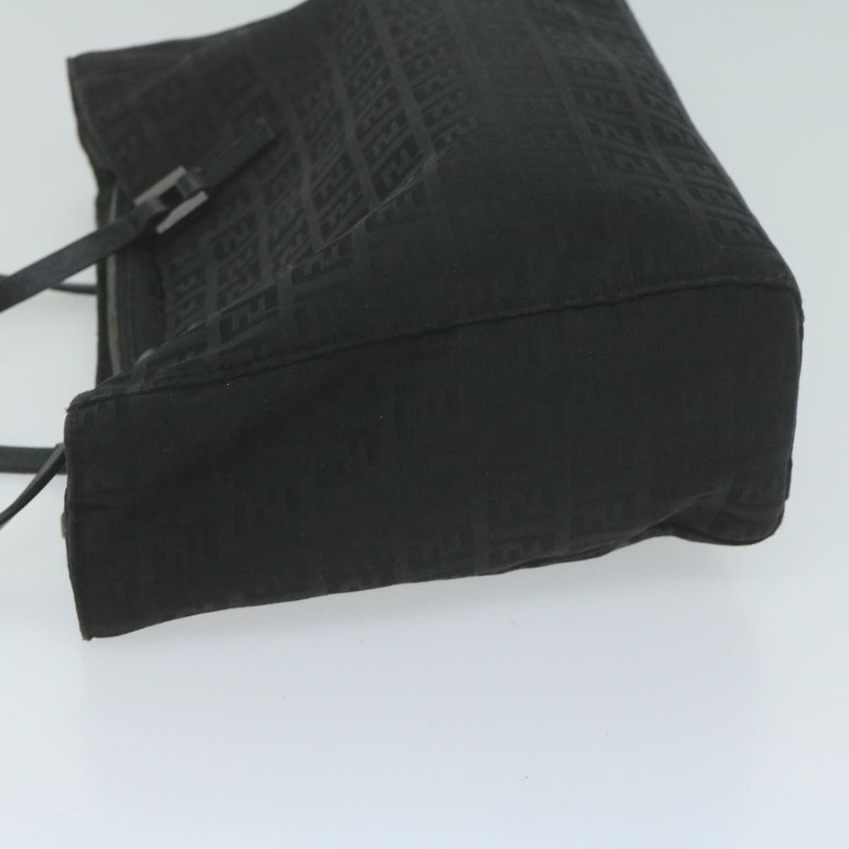 Fendi Zucchino Black Synthetic Handbag (Pre-Owned) Size ONE SIZE - 10 Thumbnail