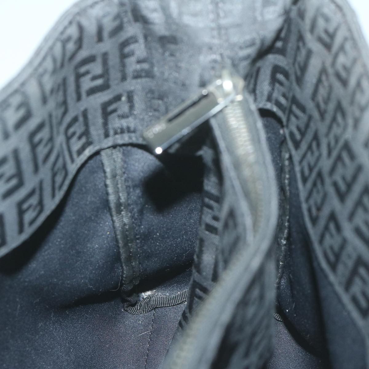 Fendi Zucchino Black Synthetic Handbag (Pre-Owned) Size ONE SIZE - 20 Thumbnail