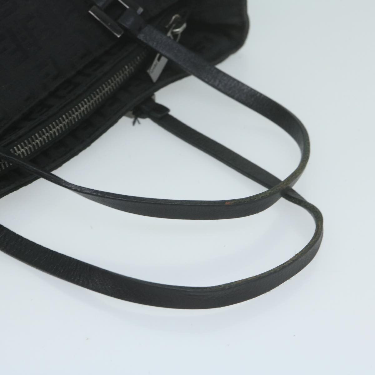 Fendi Zucchino Black Synthetic Handbag (Pre-Owned) Size ONE SIZE - 4 Thumbnail