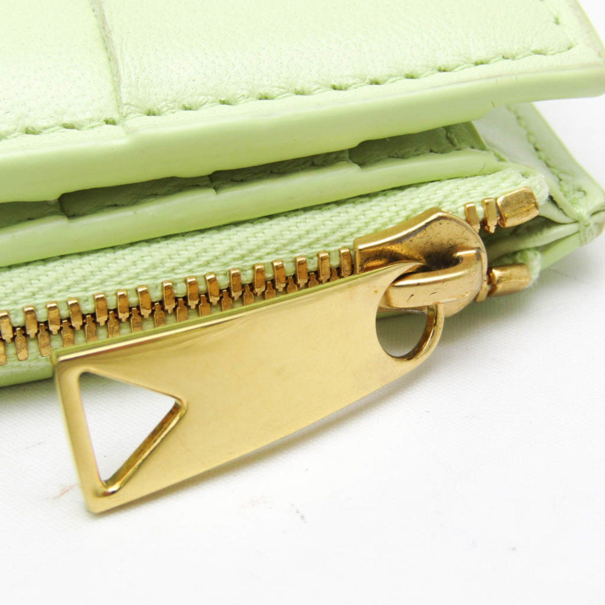 Bottega Veneta Cassette Yellow Leather Wallet (Pre-Owned) Size ONE SIZE - 8 Thumbnail
