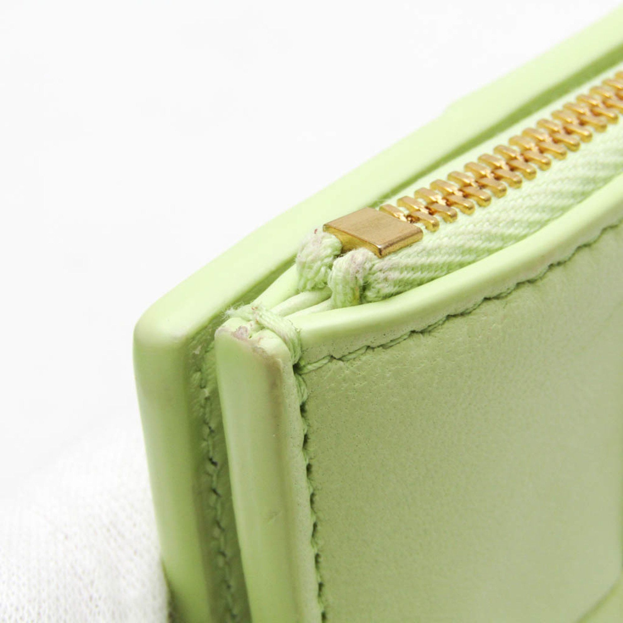 Bottega Veneta Cassette Yellow Leather Wallet (Pre-Owned) Size ONE SIZE - 9 Thumbnail