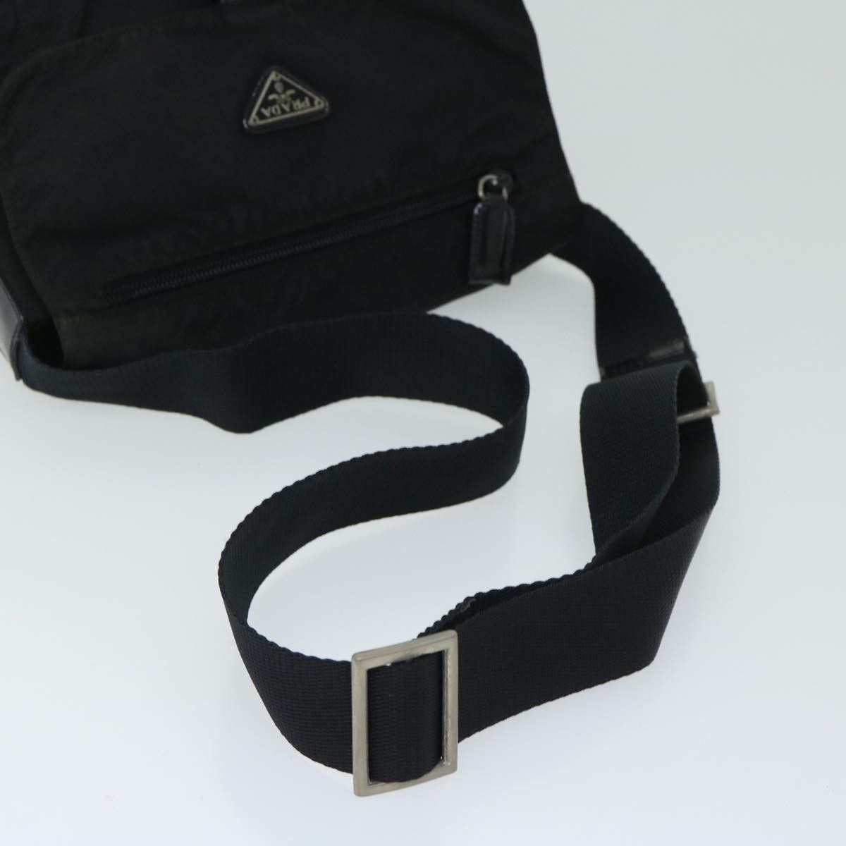 Prada Tessuto Black Canvas Shoulder Bag (Pre-Owned) Size ONE SIZE - 4 Thumbnail
